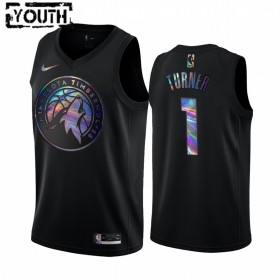 Dres Minnesota Timberwolves Anthony Edwards 1 Iridescent HWC Collection Swingman - Dječji